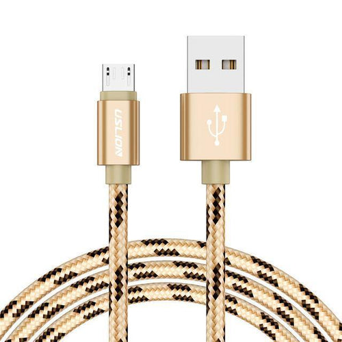 Planet Gates Gold / 50cm USLION USB Cable for Samsung Xiaomi for SONY Huawei Tablet Android Micro USB Phone Charging Cord Data Fast Charger Cable Adapter