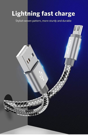Planet Gates Gold / 50cm USLION USB Cable for Samsung Xiaomi for SONY Huawei Tablet Android Micro USB Phone Charging Cord Data Fast Charger Cable Adapter