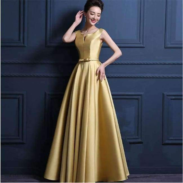 Planet Gates gold / 6 Quality Wine Red Bridesmaid Dresses Long Thick Satin Floor Length Elegant Prom Party Dresses Vestido Da Dama De Honra 2017