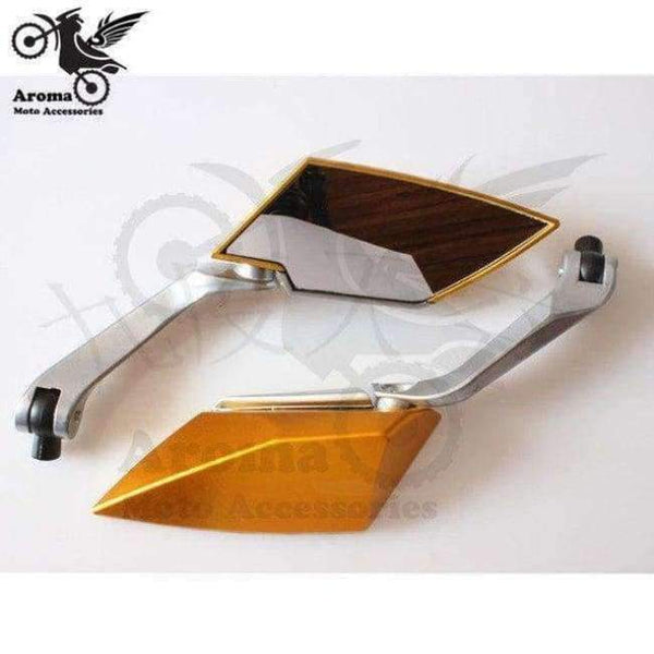 Planet Gates Guld 8 farver tilgængelige 10mm 8mm universelle dele motorcykel bakspejl motocross sidespejl motorcykel spejl bakspejl moto