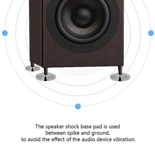 Planet Gates gold 8 Pcs 25 x 4mm Universal Copper Speaker Shock Base Pad Isolation Feet Mat Floor Disc