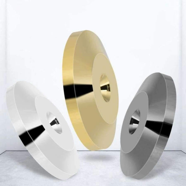 Planet Gates gold 8 Pcs 25 x 4mm Universal Copper Speaker Shock Base Pad Isolation Feet Mat Floor Disc