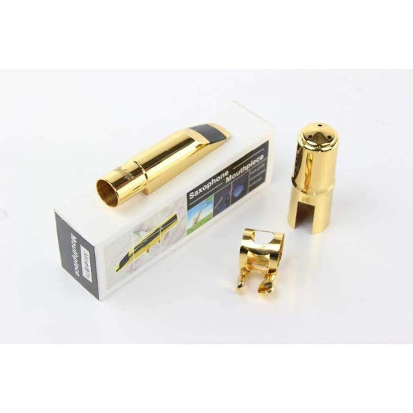 Planet Gates Gold Alto NO 5 Professional Metal Mouthpiece Size 5~9 Alto Saxophone Mouthpiece Nozzle Sax Musical Instruments Eb Tone Alto Mouthpiece