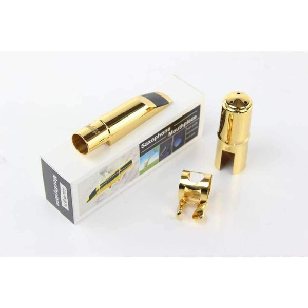 Planet Gates Gold Alto NO 5 Professional Metal Mouthpiece Size 5~9 Alto Saxophone Mouthpiece Nozzle Sax Musical Instruments Eb Tone Alto Mouthpiece