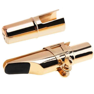 Planet Gates Gold Alto Sax Saxophone Mouthpiece Musical Instrument Accessories with Ligature and Cap