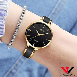 Planet Gates Gold And Black Watch Women Watches Bracelet Watch Ladies Wrist Watch Women Waterproof Fashion Casual Crystal Dial Rose Gold