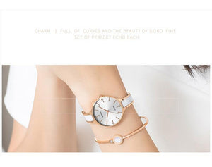 Planet Gates Gold and black watch Women Watches Waterproof Top Brand Luxury Watch Women With Ceramics And Metal Strap Relojes Para Mujer