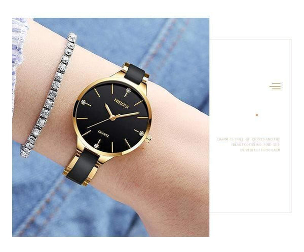 Women Watches Waterproof Top Brand Luxury Watch Women With Ceramics And Metal Strap Relojes Para Mujer - Planet Gates