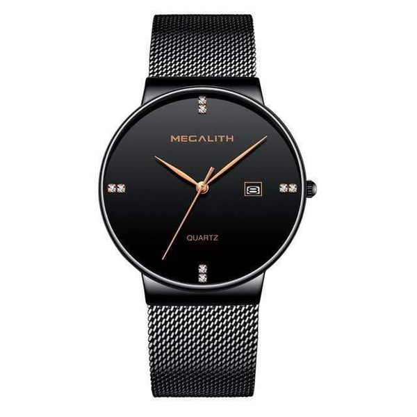 Planet Gates gold balck-3 Mens Watches Top Brand Luxury Waterproof Wrist Watch Ultra Thin Date Quartz Watch For Men Sports Clock Erkek Kol Saati