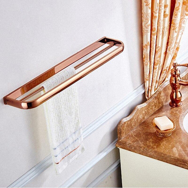 Planet Gates Gold Bathroom Accessories Brass Wall Mounted Toilet Brush Paper Towel Holder Rack Glass Shelf Bath Hardware Set