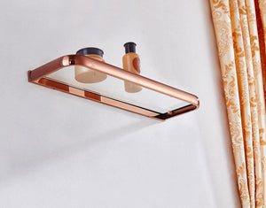 Planet Gates Gold Bathroom Accessories Brass Wall Mounted Toilet Brush Paper Towel Holder Rack Glass Shelf Bath Hardware Set