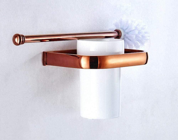 Planet Gates Gold Bathroom Accessories Brass Wall Mounted Toilet Brush Paper Towel Holder Rack Glass Shelf Bath Hardware Set