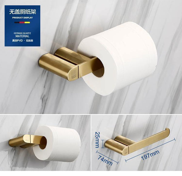 Planet Gates Gold Bathroom Hardware Set Bathrom Shower Shelf Wall Mounted Corner Shelf Organizer 304 Stainless Steel Brushed