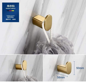 Planet Gates Gold Bathroom Hardware Set Bathrom Shower Shelf Wall Mounted Corner Shelf Organizer 304 Stainless Steel Brushed