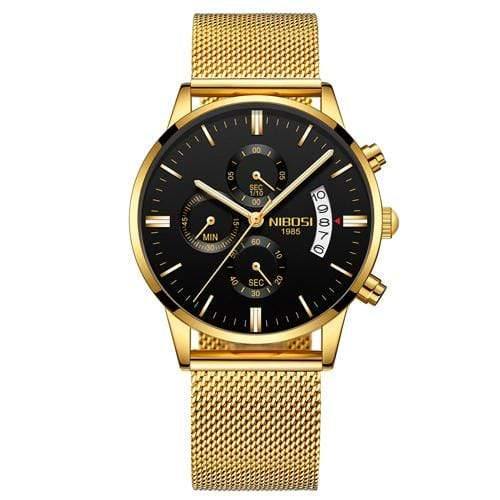 Planet Gates Gold Black Alloy Men Watches Luxury Famous Top Brand Men's Fashion Casual Dress Watch Military Quartz Wristwatches Saat