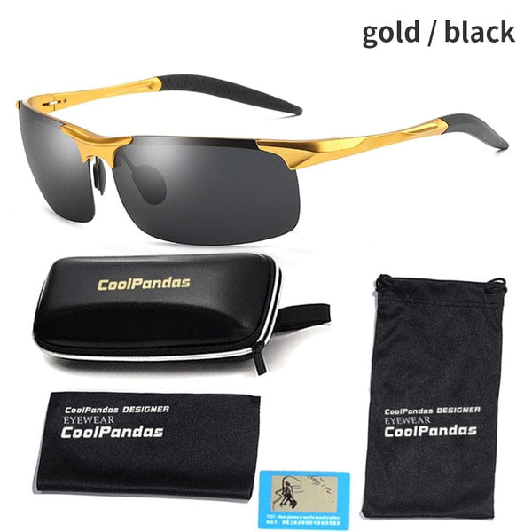 Planet Gates gold black Aluminum Magnesium Men Polarized Sunglasses Aviation HD Driving Sun Glasses Male Sport Sunglasses lunette soleil homme oculos