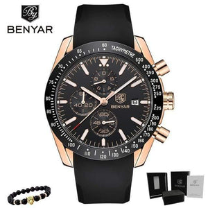 Planet Gates Gold Black Men Watch Business Full Steel Quartz Top Brand Luxury Casual Waterproof Sports Male Wristwatch Relogio Masculino