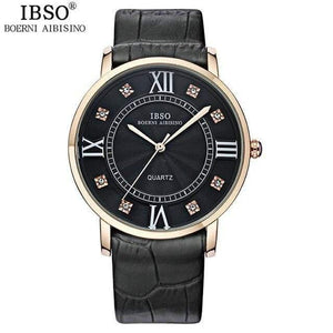 Planet Gates Gold black men Watch Fashion Women Watches Business Luxury Genuine Leather Strap Watch Men Relojes Hombre