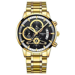 Planet Gates Gold Black Mens Watches Top Luxury Brand Men Gold Watch Men Relogio Masculino Military Army Analog Quartz Wristwatch Montre Homme
