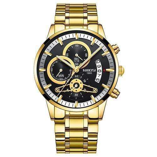Planet Gates Gold Black Mens Watches Top Luxury Brand Men Gold Watch Men Relogio Masculino Military Army Analog Quartz Wristwatch Montre Homme