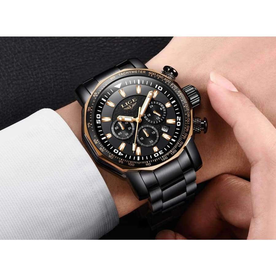 Relojes Hombre 2018 New LIGE Fashion Mens Watches Luxury Brand Business ...