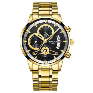 Planet Gates Gold Black S 1 Watch Men Gold And Black Mens Watches Top Brand Luxury Sports Watches  Reloj Hombre Waterproof