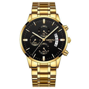 Planet Gates Gold Black S Watch Men Gold And Black Mens Watches Top Brand Luxury Sports Watches  Reloj Hombre Waterproof