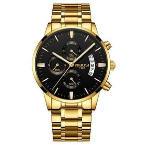 Planet Gates Gold BlackSteel Mens Watches Top Brand Luxury Military Sport Quartz Watch Men Waterproof Male Sport Clock Wristwatches Relogio Masculino