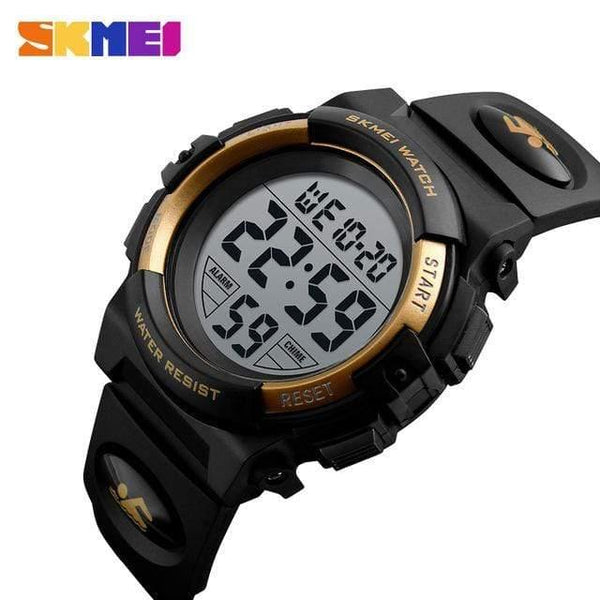 Planet Gates Gold Brand Outdoor Sports Children Watch Kids Watches For Boys Girls LED Digital Wristwatches Waterproof Relogio Clock