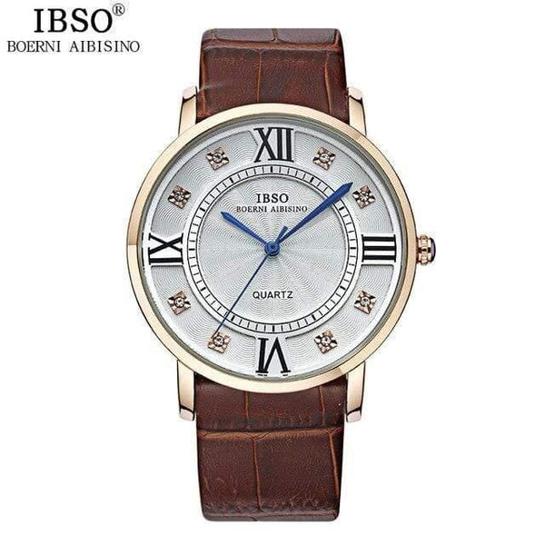Planet Gates Gold brown men Watch Fashion Women Watches Business Luxury Genuine Leather Strap Watch Men Relojes Hombre