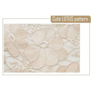 Planet Gates gold butterfly / 130*180cm Light Coffee Pure Organza Lace Trim LOTUS Embroidered Tablecloth