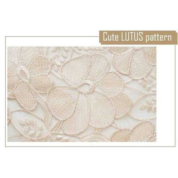 Planet Gates gold butterfly / 130*180cm Light Coffee Pure Organza Lace Trim LOTUS Embroidered Tablecloth