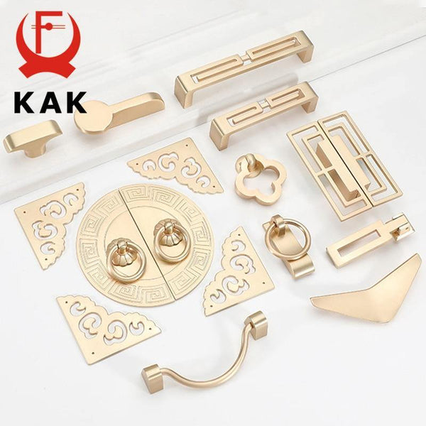 Gold Cabinet Knobs and Handles Luxury Gold Kitchen Cupboard Door Pulls European Drawer Furniture Handle Hardware