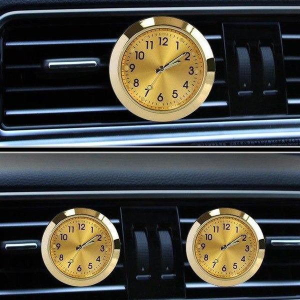 Planet Gates Gold Car Quartz Outlet Clock Aromatherapy Electronic Perfume Gold Air Round Casual Fashion Clock Blue