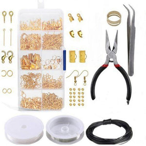 Planet Gates Gold / China 10 Grids Metal Jewelry Making Kit DIY Necklace Materials Repair Tool With Accessories Findings And Beading Wires Adults Supplies