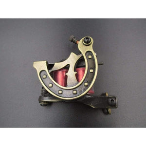 Planet Gates Gold Coil Tattoo Machine Golden Color Coils Tatoo Gun Steel Tattoo Frame for Liner Shader Equipment Supply#NM127