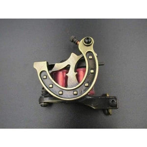 Planet Gates Gold Coil Tattoo Machine Golden Color Coils Tatoo Gun Steel Tattoo Frame for Liner Shader Equipment Supply#NM127