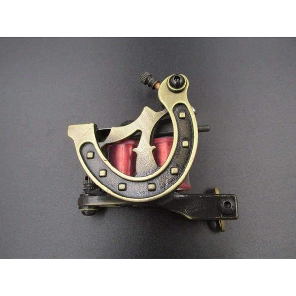 Planet Gates Gold Coil Tattoo Machine Golden Color Coils Tatoo Gun Steel Tattoo Frame for Liner Shader Equipment Supply#NM127