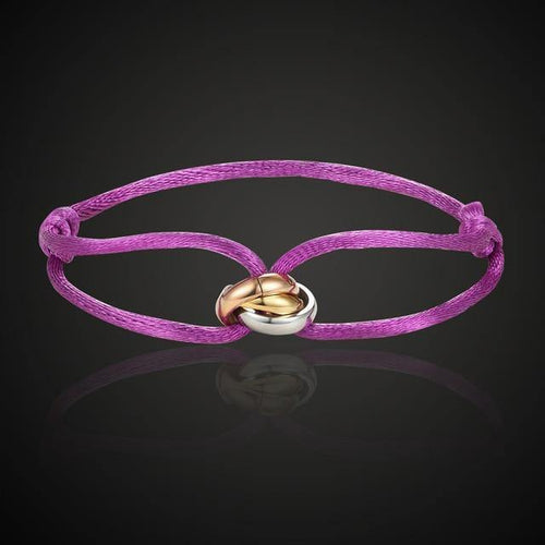 Planet Gates Gold-color / 16cm Theresa New hot stainless steel bracelet 3 metal buckle ribbon lace up chain multicolor adjustable size bracelet popular unisex