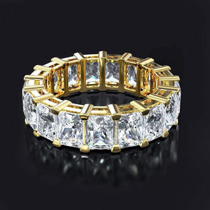 Planet Gates Gold Color Engagement Rings for Women Sterling 925 Silver Jewelry Moissanite Ring Fine Jewelry Gift Size 5-12
