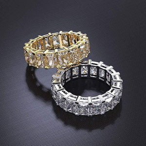Planet Gates Gold Color Engagement Rings for Women Sterling 925 Silver Jewelry Moissanite Ring Fine Jewelry Gift Size 5-12