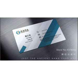 Planet Gates Gold color Opaque plastic wire drawing card double-sided printing plastic metal card 0.38mm high quality business card custom printing