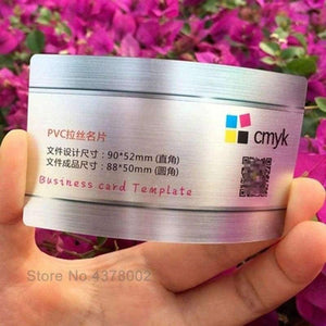 Planet Gates Gold color Opaque plastic wire drawing card double-sided printing plastic metal card 0.38mm high quality business card custom printing