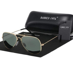 Planet Gates gold deep green A2 Classic HD Polarized Metal frame Aviation Sunglasses Designer Women Men Feminin Brand Name Oculos Vintage Glasses
