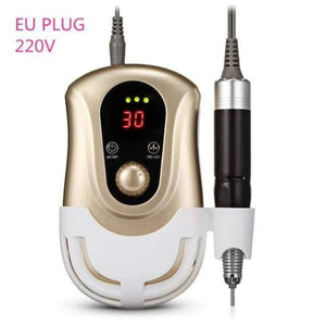 Planet Gates Gold EU PLUG Pro Electric Nail Drill Machine Manicure Pedicure Tools Files Accessory Grinding Machine Tools Nail Art Equipment Kit