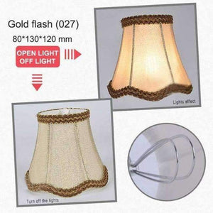 Planet Gates Gold flash Art Deco Ripple Lamp Shades Crystal Chandelier Wall Lamp Fabric Lampshade Nordic Style Modern Lamp Cover for Home Decoration