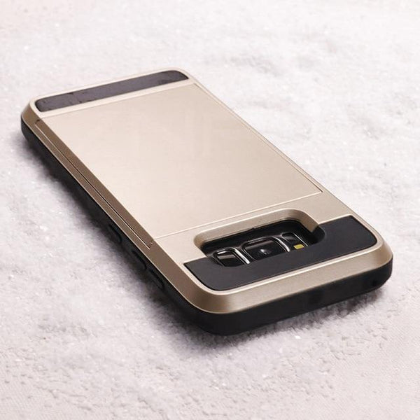 Planet Gates Gold / For Galaxy S6 ZNP Armor Slide Card Holder Phone Case For Samsung Galaxy S9 S8 Plus S7 S6 Edge Full Cover For Samsung Note 9 8 A3 A5 A7 Cases
