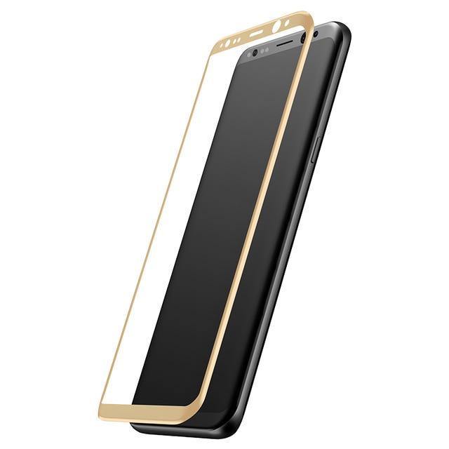 Planet Gates Black / For Galaxy S8 Baseus 3D 0.3mm Screen Protector For Samsung S8 Plus 9H Tempered Glass 3D Curved Protective Glass For Samsung S8 Protective Film