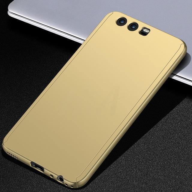 Planet Gates Gold / For Huawei P9 Luxury 360 Degree Full Cover Phone Case For huawei P10 P9 P8 Lite Mate 20 10 Pro Lite Screen Protector Cover Mate 20 Case Glass