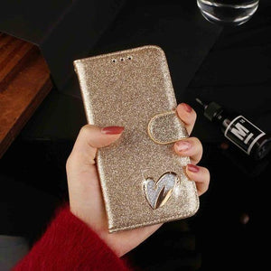 Planet Gates gold / for iphone 6 6s Leather Cover Diamond Rhinestone Case For iPhone X XS Max XR Case Flip Wallet iphone 6 6S 7 8 Plus Phone Case